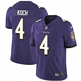 Nike Baltimore Ravens #4 Sam Koch Purple Team Color NFL Vapor Untouchable Limited Jersey,baseball caps,new era cap wholesale,wholesale hats